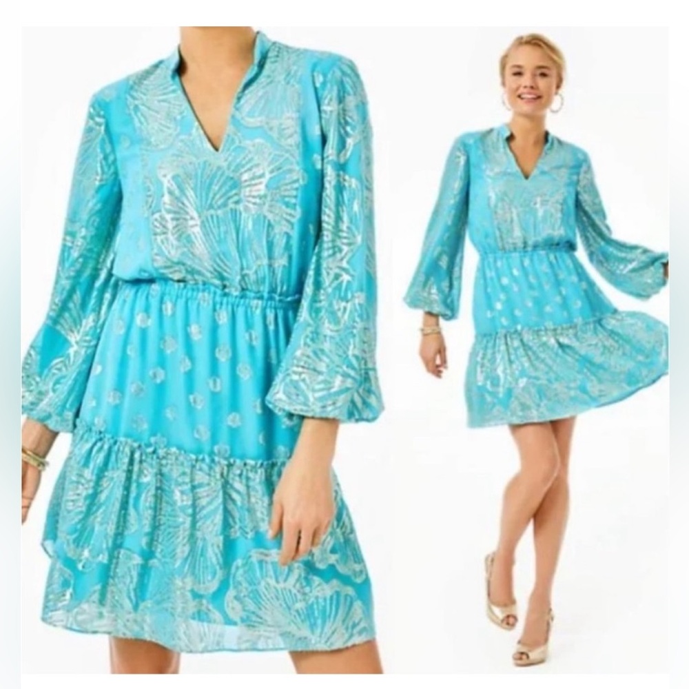 RARE NWT Lilly Pulitzer Joelle Silk Dress size 12
